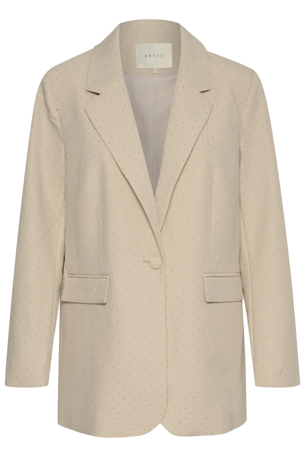 Kaffe KAbettany Blazer med stener, beige