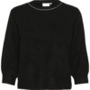 Kaffe KAmeridith Pullover, sort med stener