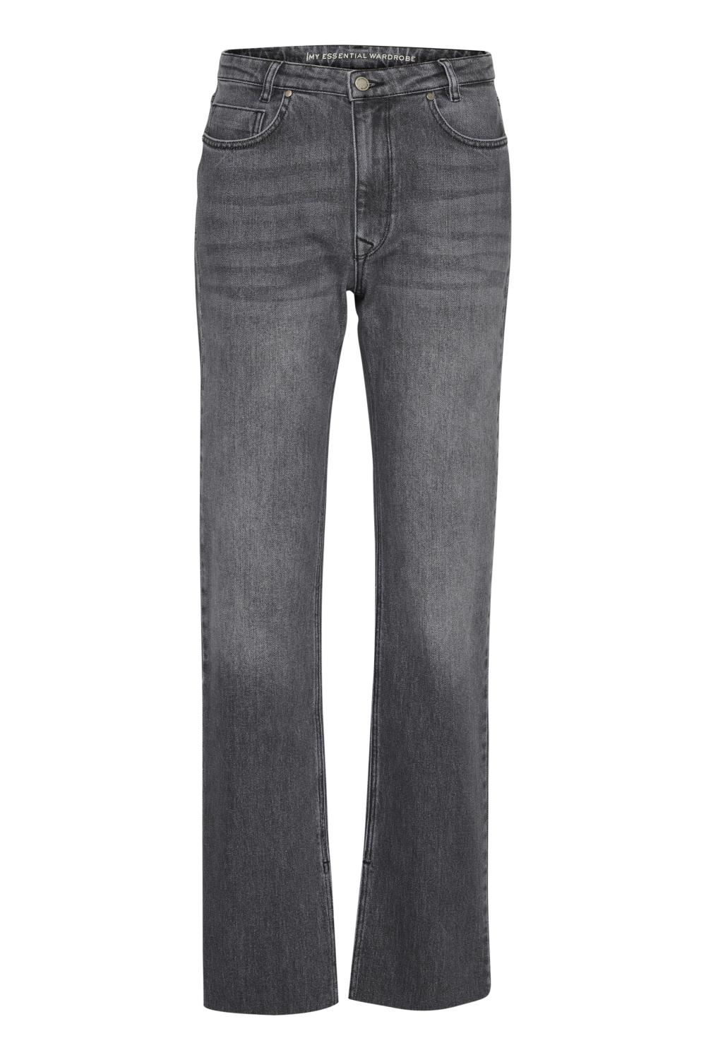 My Essential Wardrobe Daisy high straight slit, denimgrå