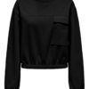 JDY Bambi l/s Pocket Sweat, sort