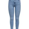 JDY Moon HW Skinny Jeans, denimblå