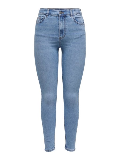 JDY Moon HW Skinny Jeans, denimblå