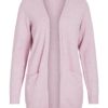 Vila Viril open L/S knit cardigan, rosa