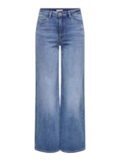 JDY Felina-Fina HW wide jeans, medium denimblå