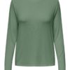 JDY Como L/S Bamboo O-neck Top, grønn