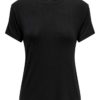 JDY Como S/S Bamboo O-neck top, sort