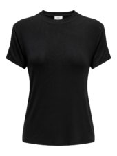 JDY Como S/S Bamboo O-neck top, sort