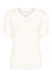 Kaffe KAfrida V-neck T-shirt, offwhite