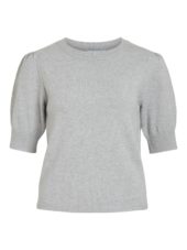 Vila Viril 2/4 sleeve O-neck knit top, grå