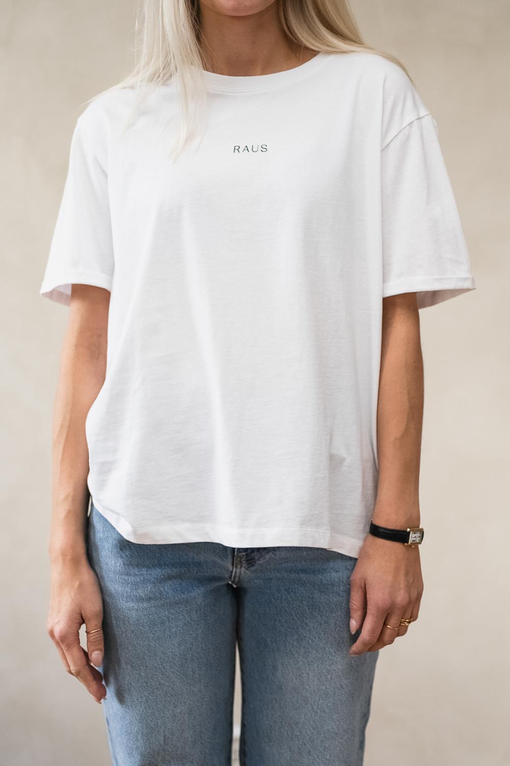 Raus Linn Logo Tee, hvit