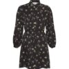 MSCH Jusine Karalynn Shirt Dress, sort/grønn blomstret