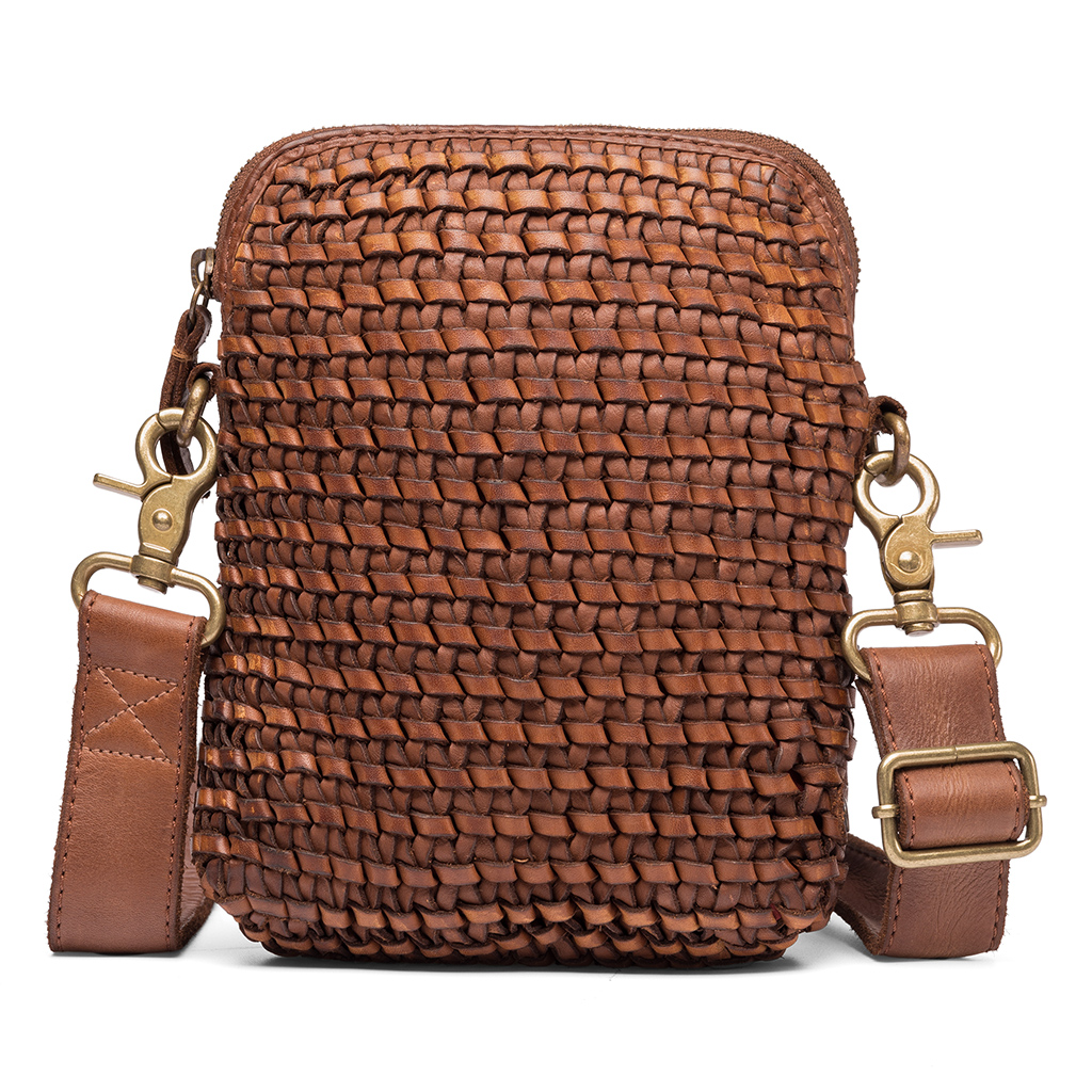 Depeche Mobile bag, flette cognac