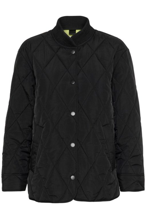 Kaffe KAlorena Quilted Jacket, sort