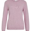 Vila Viril O-neck L/S knit Top, rosa