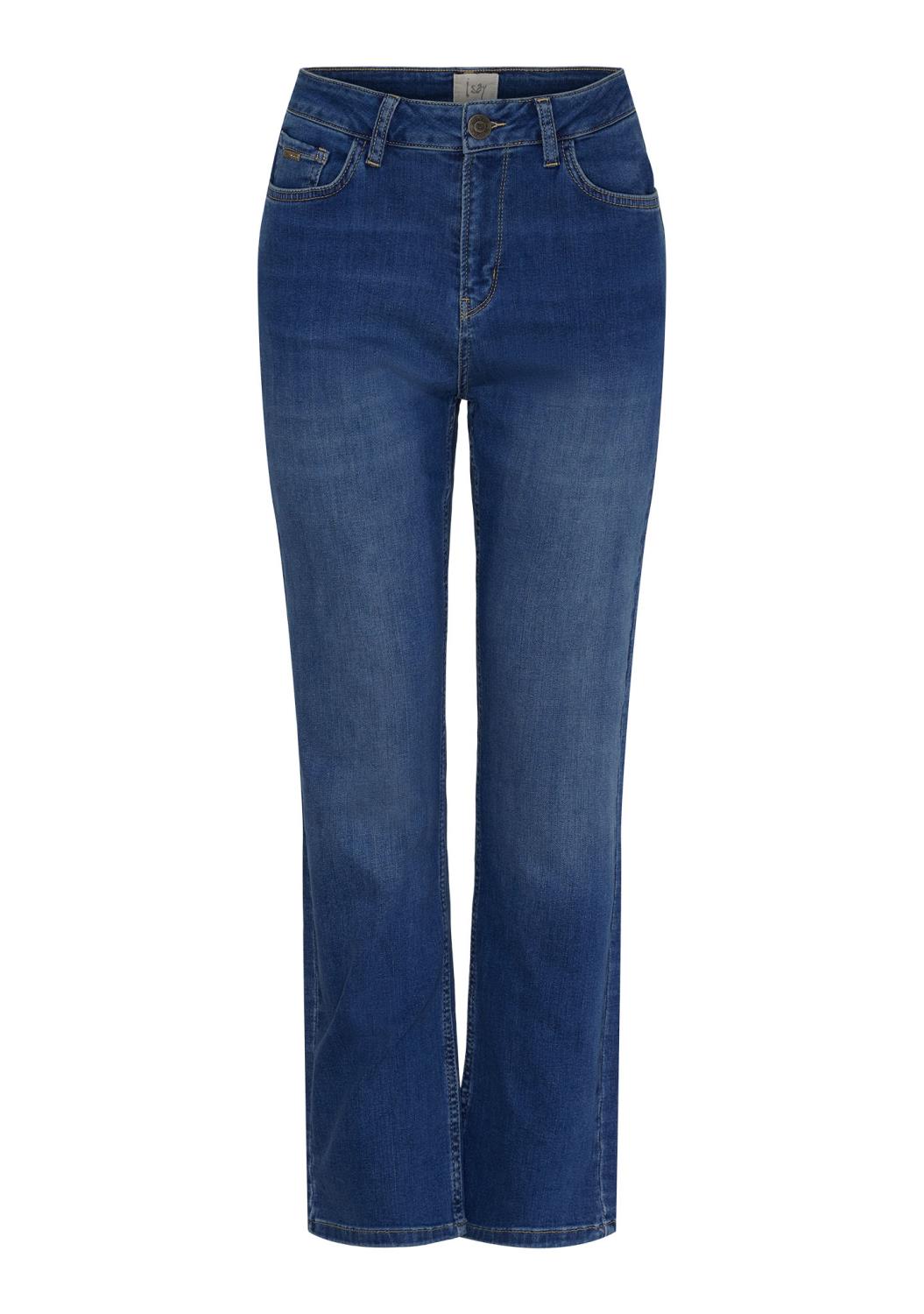 Isay Monza Straight Jeans, mellom blå