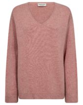 Bruun & Stengade Loanna V-neck, dus rosa