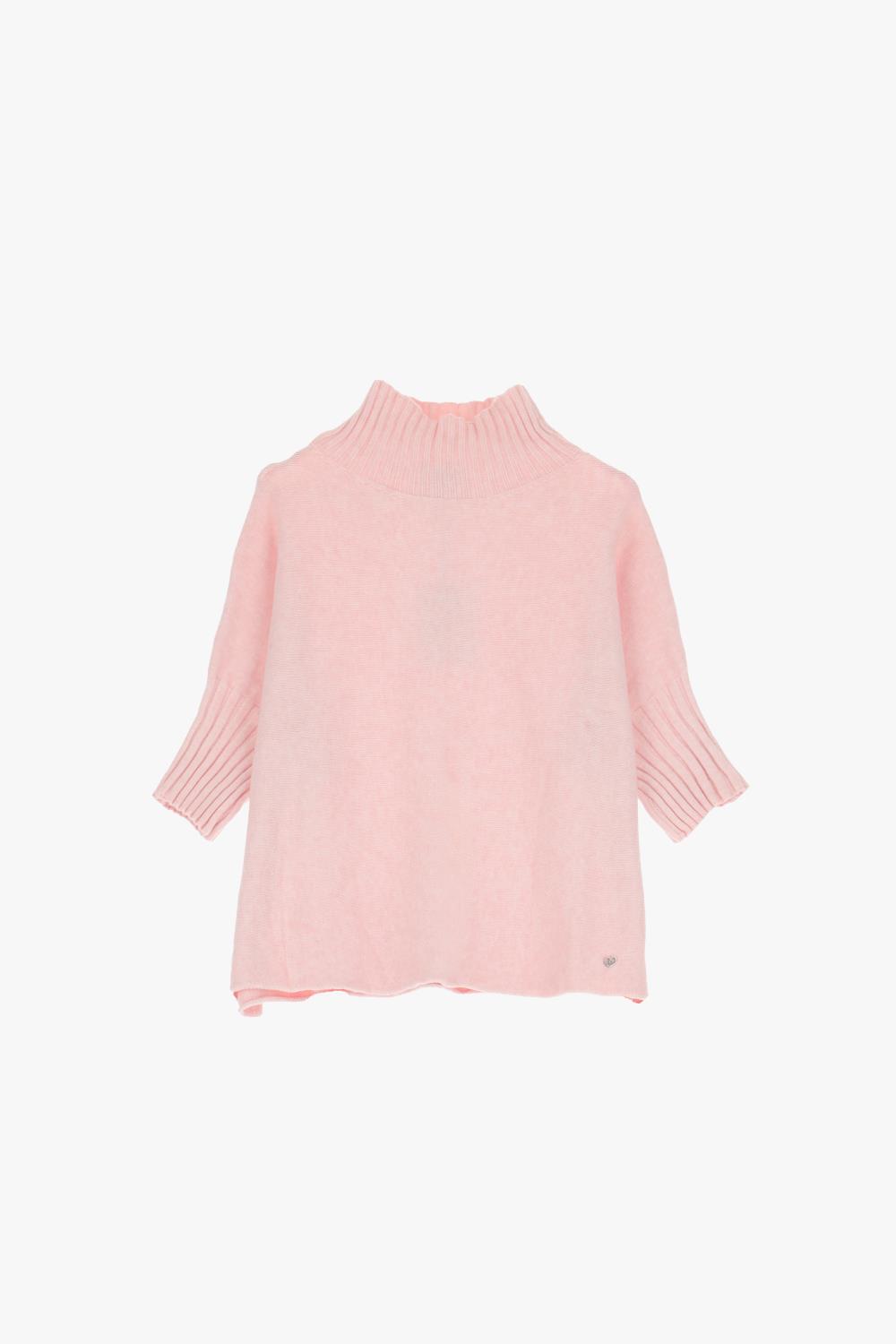 Please Turtleneck Sweat, one size, rosa