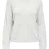 JDY Valerie L/S knit pullover, offwhite