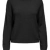 JDY Valerie L/S knit pullover, sort