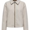 JDY Mellow L/S side pocket jacket, beige/melert