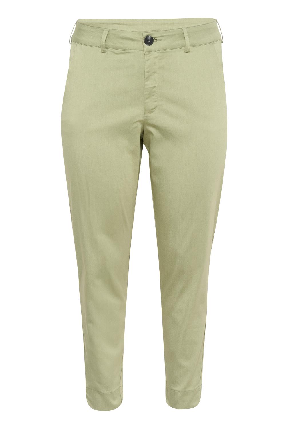 Kaffe Curve KCleana Chino 7/8 Pants, grønn