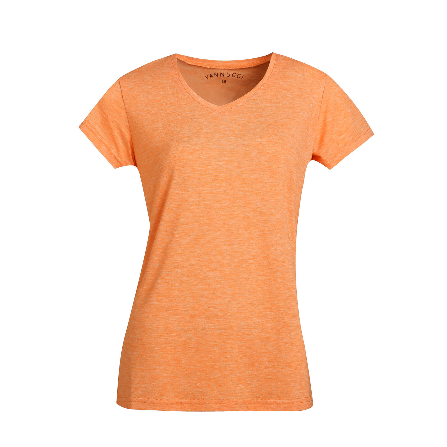 Vannucci T-shirt V-hals, oransje