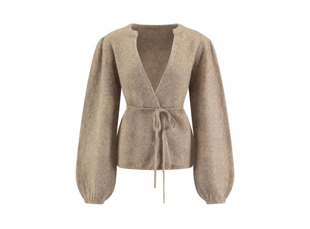 Vannucci Cardigan med knyting, beige