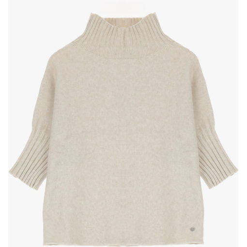 Please Turtleneck Sweat, one size, beige