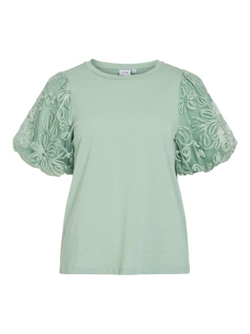 Vila Visimonia O-neck S/S Top, grønn