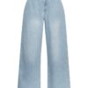 MSCH Ingrid Lis HW Widee Jeans, lys denimblå