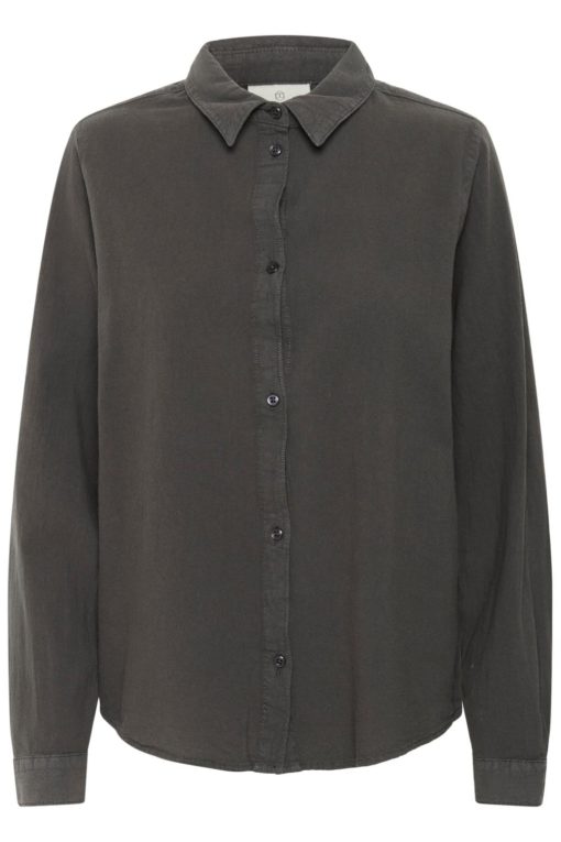 Kaffe Naya Short Shirt, mørk grå