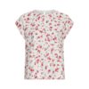 MSCH Falisha SL Top, offwhite/rosa blomster