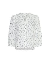 MSCH Amelina Vealine 3/4 Shirt, blå blomstret