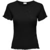 JDY Salsa Life S/S O-neck Top JRS, sort