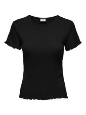 JDY Salsa Life S/S O-neck Top JRS, sort