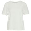Vila Vieliana O-neck S/S Top, offwhite/broderi