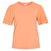 Vila Vieliana O-neck S/S Top, oransje/broderi