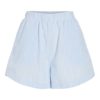 Vila Vicoralina Stripe Loose Shorts, blå/hvit stripet