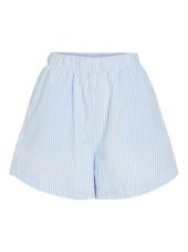 Vila Vicoralina Stripe Loose Shorts, blå/hvit stripet