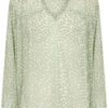 Part Two Nicholina Blouse, grønn mønstret