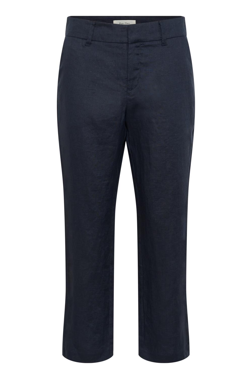 Part Two Soffe Pant, marineblå lin