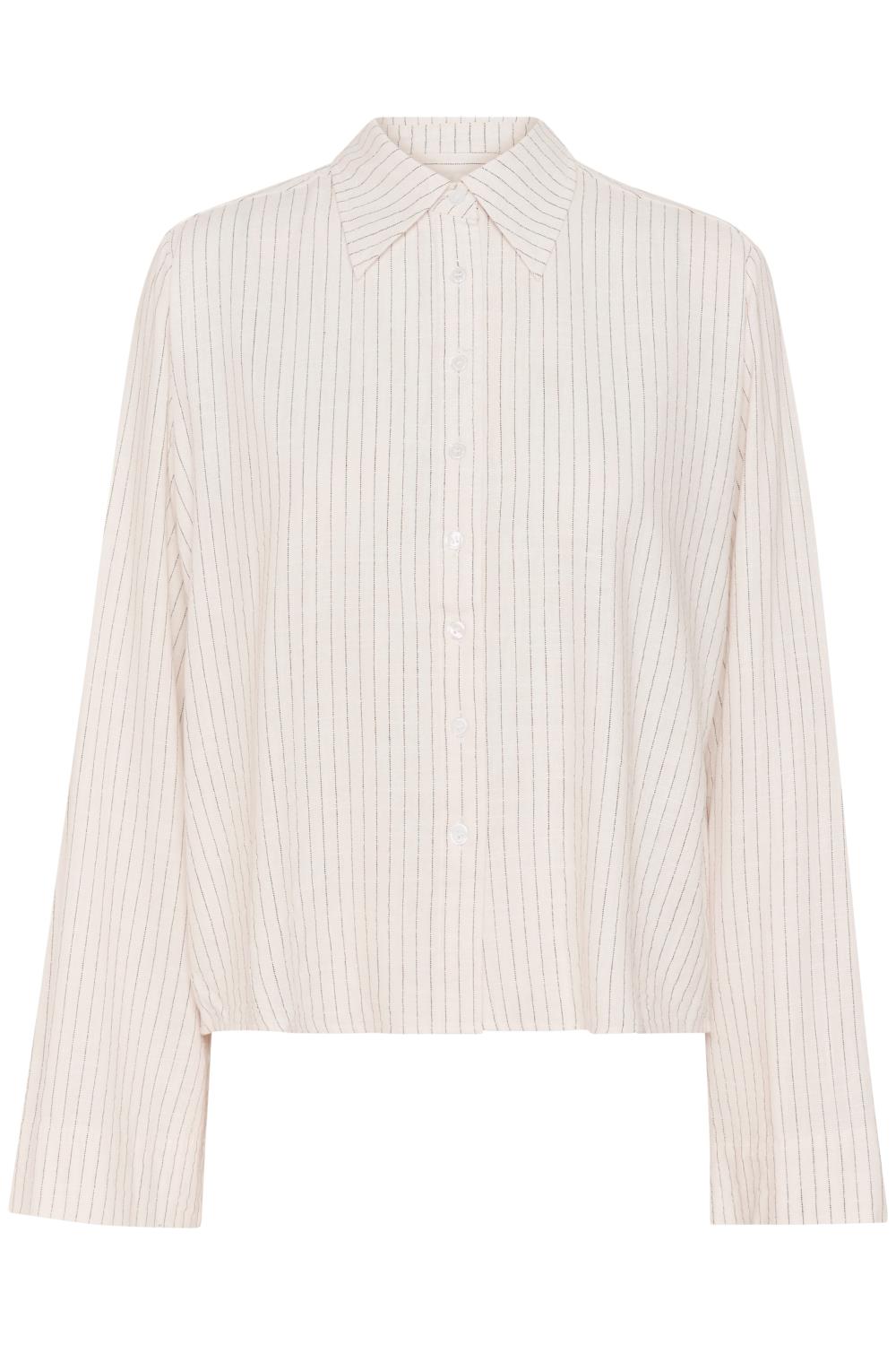 My Essential Wardrobe Jannie Shirt, hvit/ stripet