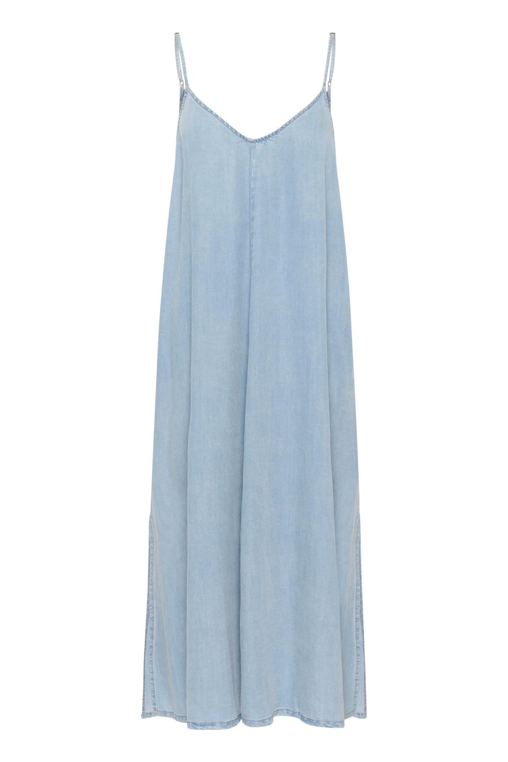 My Essential Wardrobe Nelly Strap Dress, lys denimblå