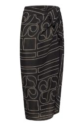 My Essential Wardrobe Sun Scarf, sort/print