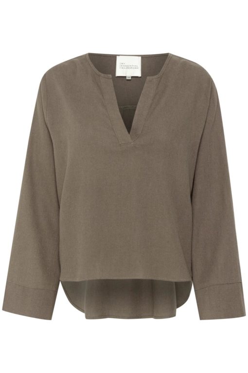 My Essential Wardrobe, Dias Blouse, brun