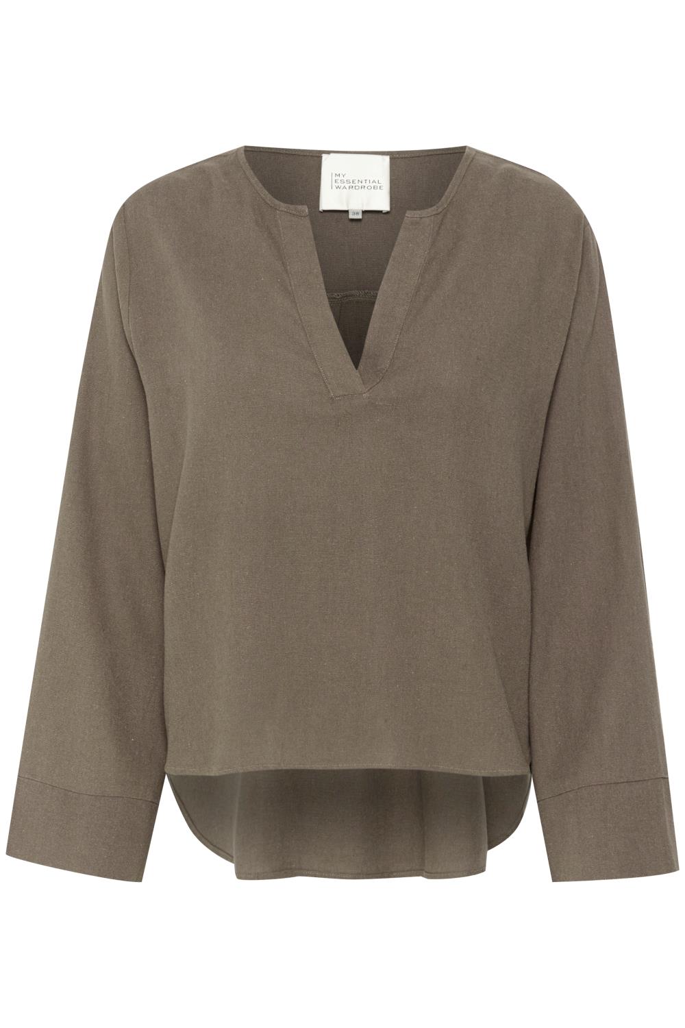 My Essential Wardrobe, Dias Blouse, brun