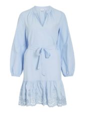 Vila Vikelli V-neck Short Dress, lysblå