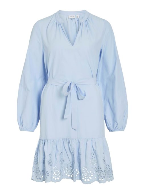 Vila Vikelli V-neck Short Dress, lysblå