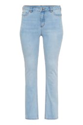 Kaffe Curve KCsina Straight Jeans, lys denimblå