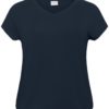 Kaffe Curve KCjena V-neck T-shirt, marineblå